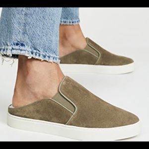 Vince Garvey Shearling-Lined Mule Sneaker Slides